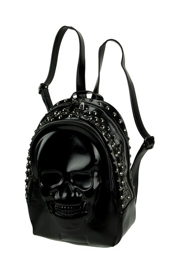 Black Studded Gothic 3D Molded Skull Backpack, Color: Black, Count: 1, Size: Medium | Michaels Black Studded Gothic 3D Molded Skull Backpack, Color: Black, Count: 1, Size: Medium | Michaels